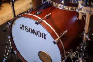 Sonor basstrommelogo  - Sort 28x5 cm