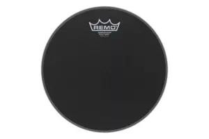 Remo Ambassador Black Suede Black Dot 13
