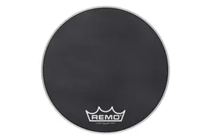 Remo Powermax Black Suede Crimplock Bass 18