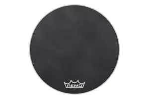 Remo Powermax Black Suede Crimplock Bass 24