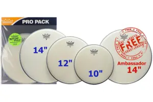 Remo Ambassador Coated ProPack (10,12,14+14)