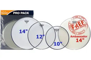 Remo Emperor Clear ProPack (10,12,14,Emp. clear +14 Emp. coated