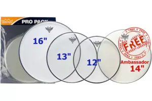 Remo Emperor Clear ProPack (12,13,16 Emp. clear +14 Emp. coated)