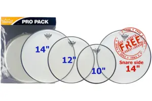 Remo Ambassador Clear ProPack (10,12,14+14 hazy)