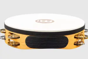 Meinl Tambourine med skinn og 2 rader jingler