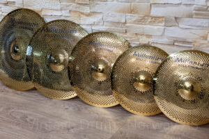 Low Volume Cymbal-sett 14 hihat, 16 crash, 18 crash 20 ride 