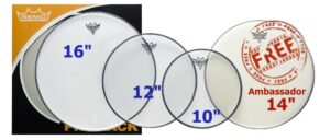 Remo Emperor Clear ProPack 10,12,16 Emp. clear +14 Amb. coated