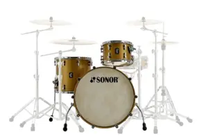 Sonor SQ1 Birch, Satin Gold Metallic 12,14,20 (NM)
