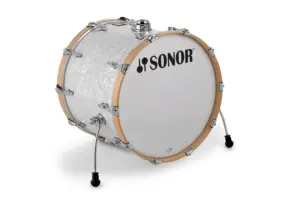 Sonor AQ2 2217 BD WM #WHP Bass Drum 22" x 17.5" (with Mount), Maple, White Pearl
