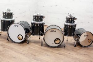 Ludwig Classic Maple Charcoal Shellbank 10,12,13,14,16,18,18,22,24 #1461