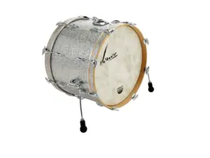 Sonor Vintage Series Bass Drum 24" x 14" (with Mount), Beech, Vintage Silver Glitter