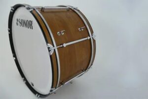 Sonor MB 2614 EE Marching Bass Drum, 26"x14", Birch, Eiche Elegance, Black Heads