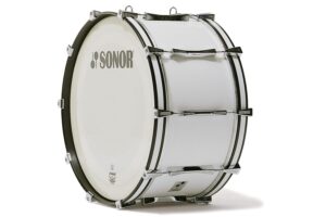 Sonor MP 2612 CW Marching Bass Drum, 26"x12", Beech, White, White Heads