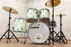 Sonor Phonic Plus Shellpack – Gloss White (12x12, 13x13, 16x16, 22x18) #1666